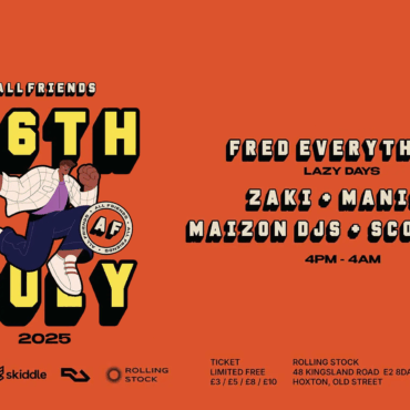 All Friends - 26th July 2025 - Flyer