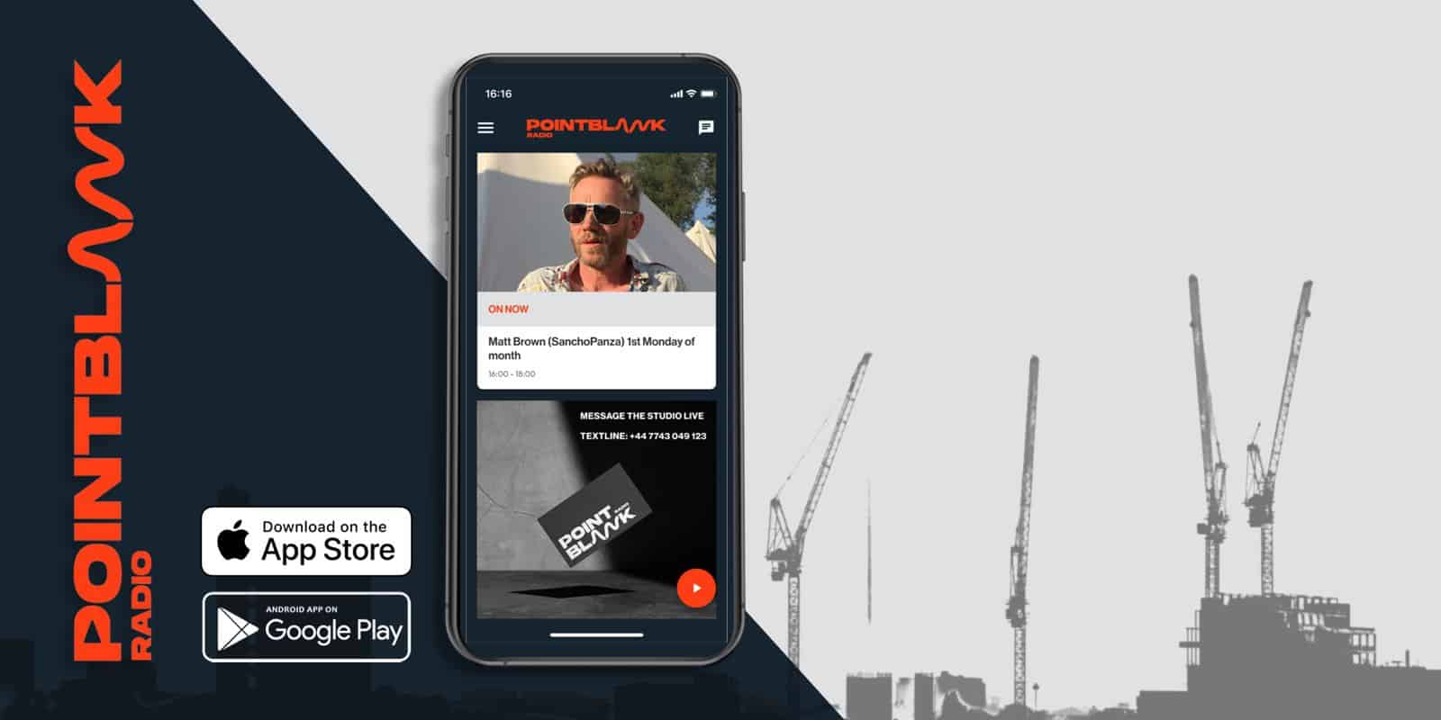 POINT BLANK RADIO APP